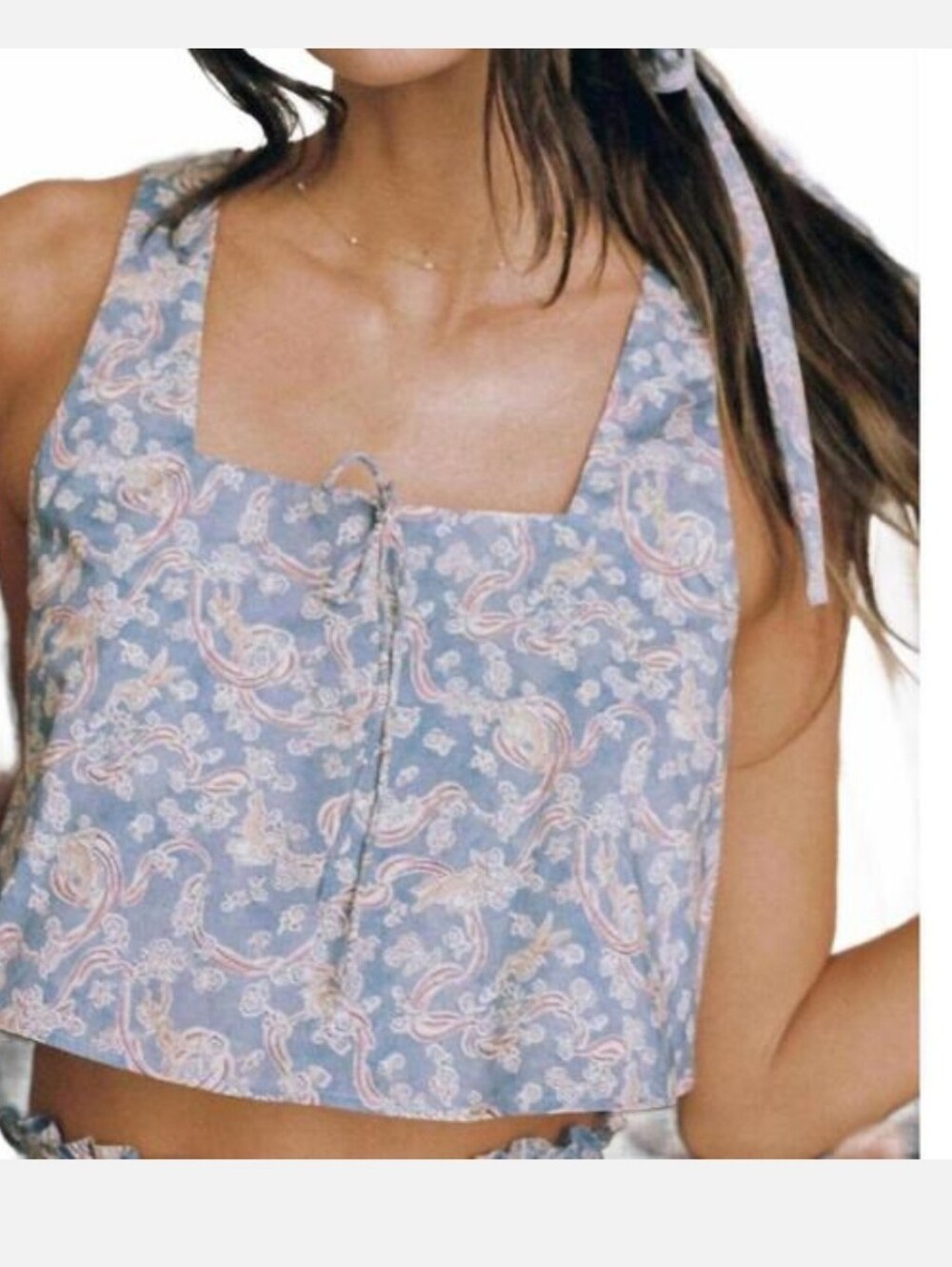 NWT Montce Cupid Square Neck Crop Top‎ Size S